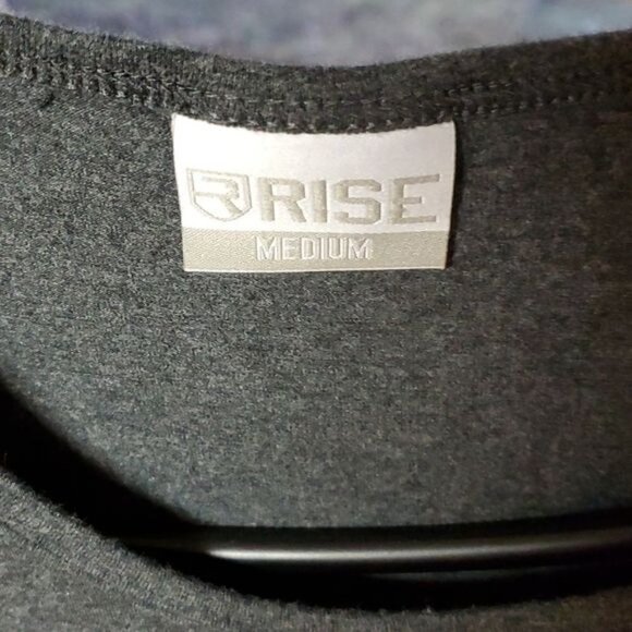 Rise Embroidered Logo Sz. M Grey Tank Top - Picture 3 of 8